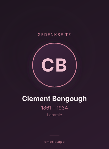 Gedenkportrait von Clement Bengough