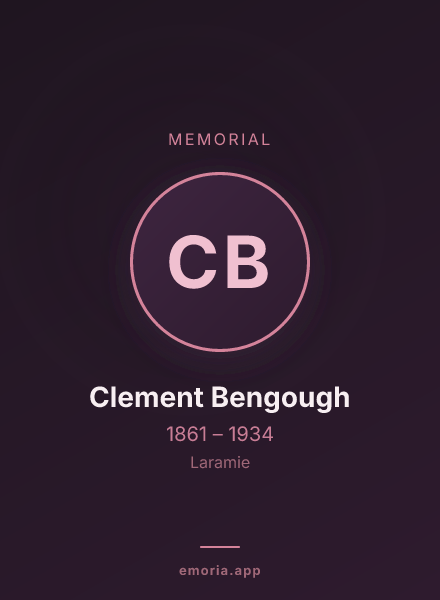 Memorial portrait of Clement Bengough