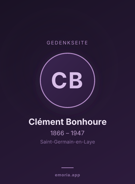 Gedenkportrait von Clément Bonhoure