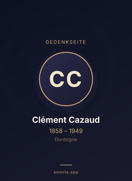Gedenkportrait von Clément Cazaud