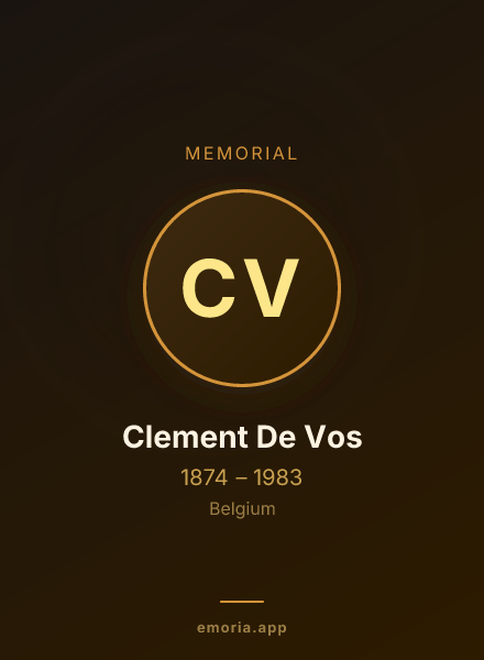 Memorial portrait of Clement De Vos