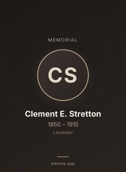 Memorial portrait of Clement E. Stretton