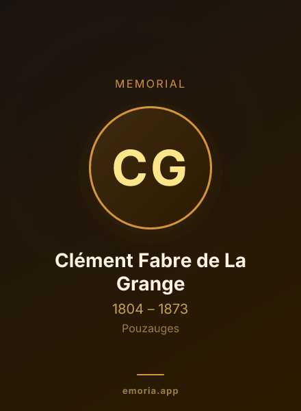 Memorial portrait of Clément Fabre de La Grange