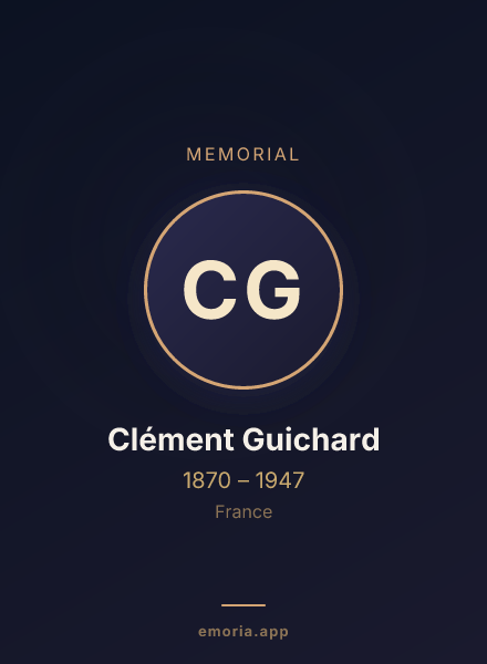 Memorial portrait of Clément Guichard