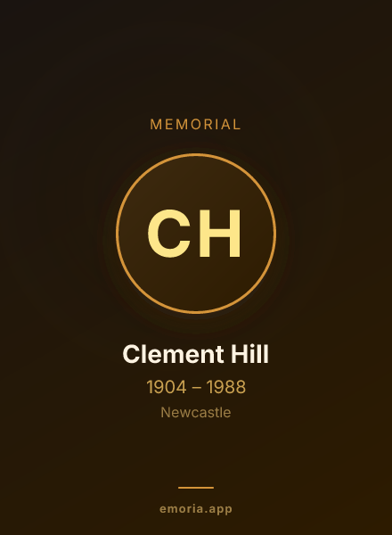 Memorial portrait of Clement Hill