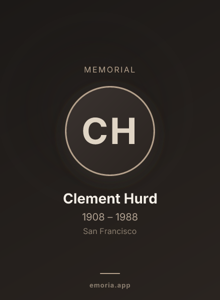 Memorial portrait of Clement Hurd