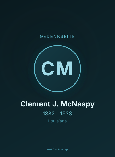 Gedenkportrait von Clement J. McNaspy