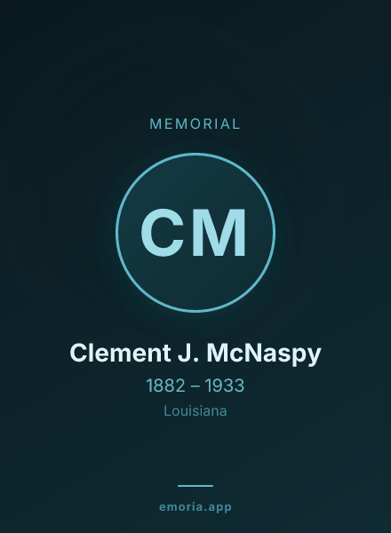 Memorial portrait of Clement J. McNaspy