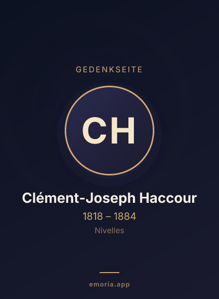 Gedenkportrait von Clément-Joseph Haccour