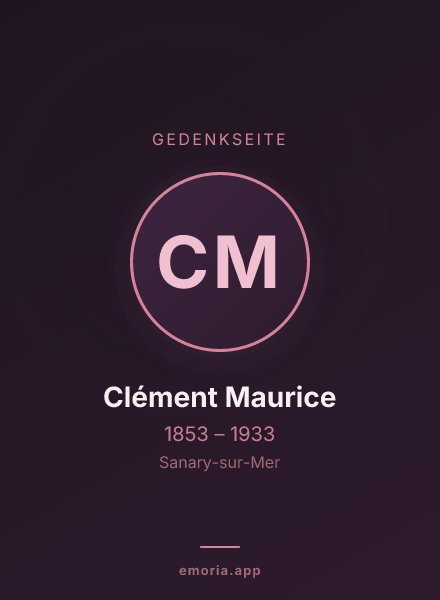 Gedenkportrait von Clément Maurice