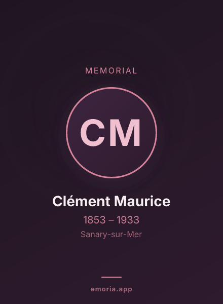 Memorial portrait of Clément Maurice