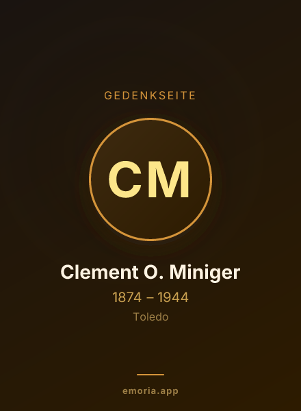 Gedenkportrait von Clement O. Miniger