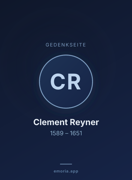 Gedenkportrait von Clement Reyner