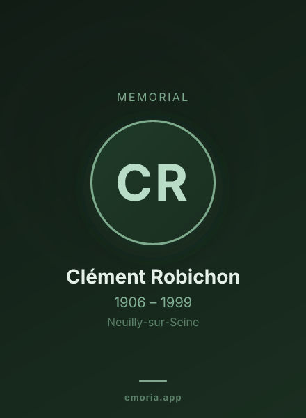 Memorial portrait of Clément Robichon
