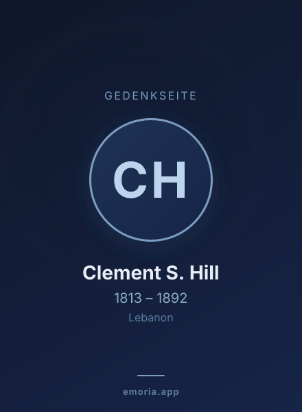 Gedenkportrait von Clement S. Hill