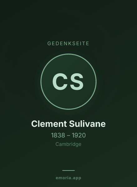 Gedenkportrait von Clement Sulivane