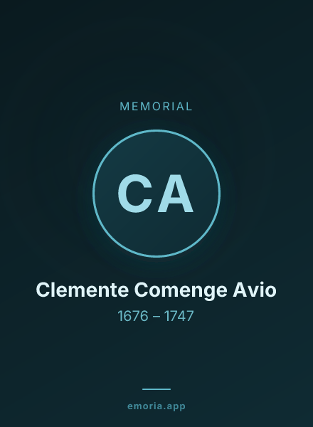 Memorial portrait of Clemente Comenge Avio