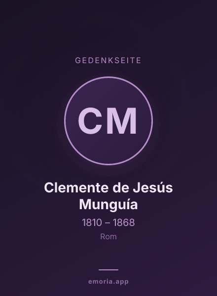 Gedenkportrait von Clemente de Jesús Munguía