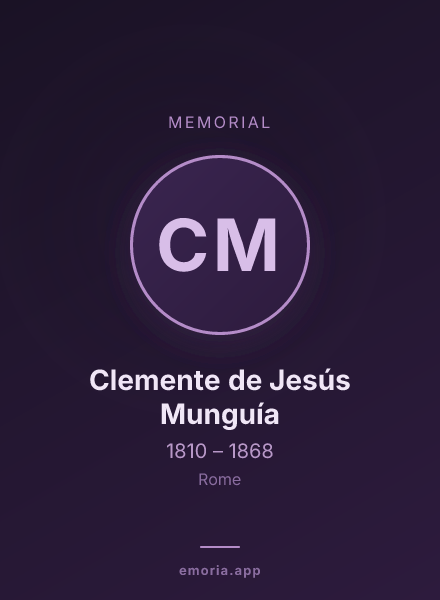 Memorial portrait of Clemente de Jesús Munguía