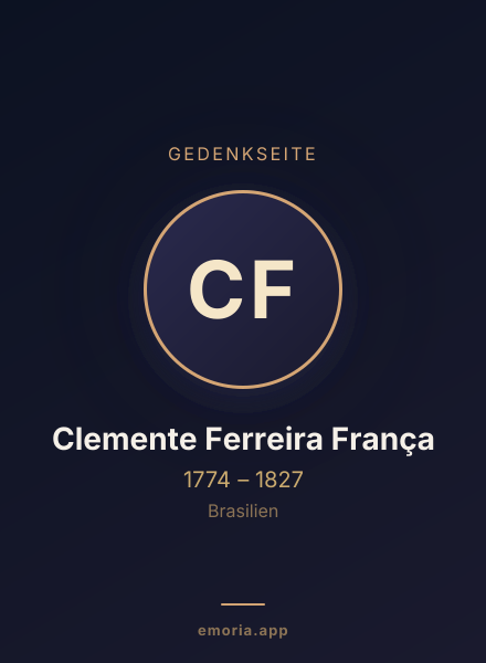 Gedenkportrait von Clemente Ferreira França