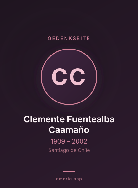 Gedenkportrait von Clemente Fuentealba Caamaño