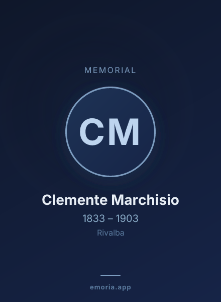 Memorial portrait of Clemente Marchisio
