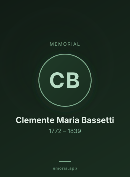 Memorial portrait of Clemente Maria Bassetti