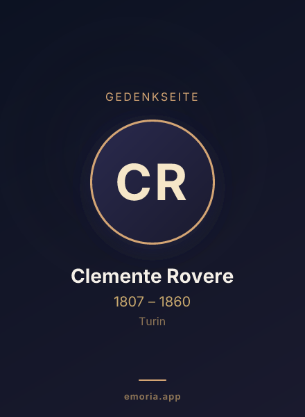 Gedenkportrait von Clemente Rovere