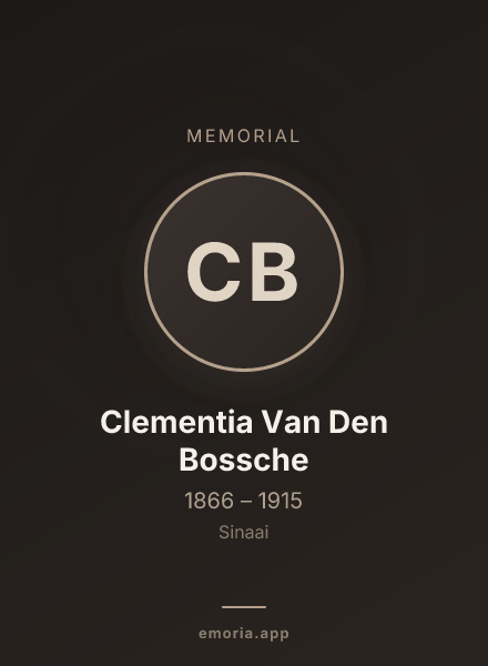 Memorial portrait of Clementia Van Den Bossche