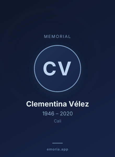 Memorial portrait of Clementina Vélez