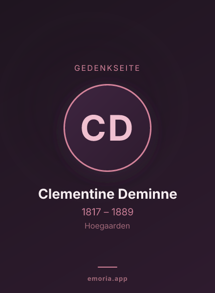 Gedenkportrait von Clementine Deminne