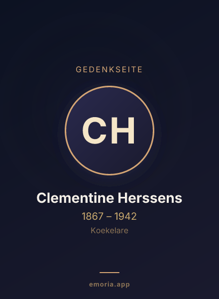 Gedenkportrait von Clementine Herssens