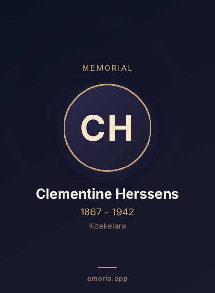 Memorial portrait of Clementine Herssens