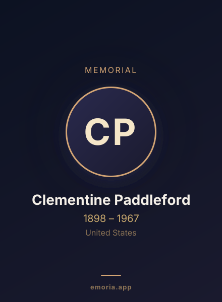Memorial portrait of Clementine Paddleford