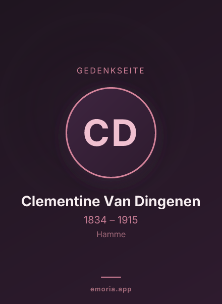 Gedenkportrait von Clementine Van Dingenen