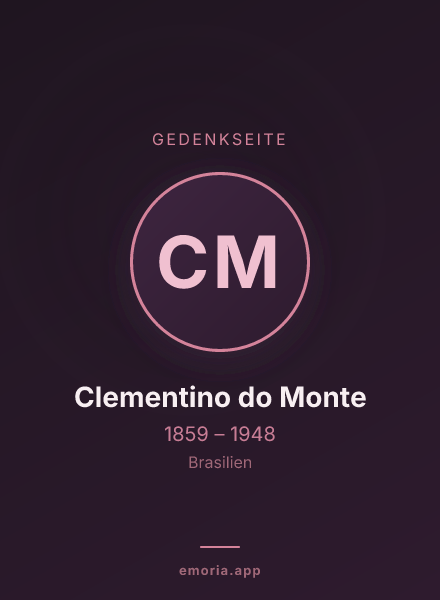 Gedenkportrait von Clementino do Monte