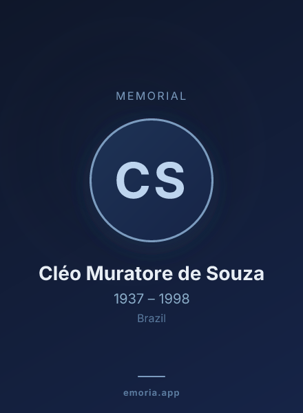 Memorial portrait of Cléo Muratore de Souza