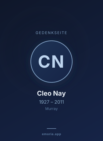 Gedenkportrait von Cleo Nay
