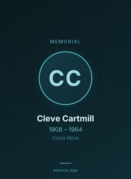 Memorial portrait of Cleve Cartmill