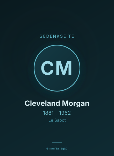 Gedenkportrait von Cleveland Morgan