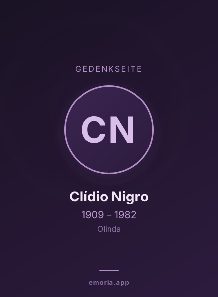 Gedenkportrait von Clídio Nigro