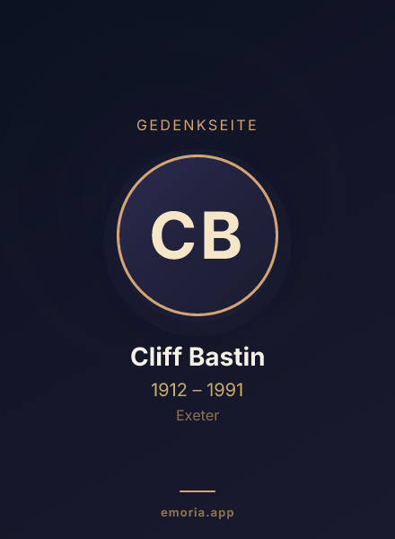 Gedenkportrait von Cliff Bastin