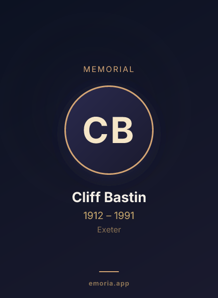 Memorial portrait of Cliff Bastin