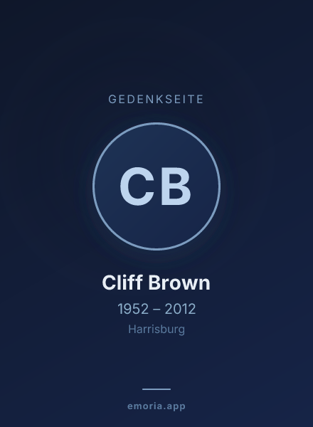 Gedenkportrait von Cliff Brown