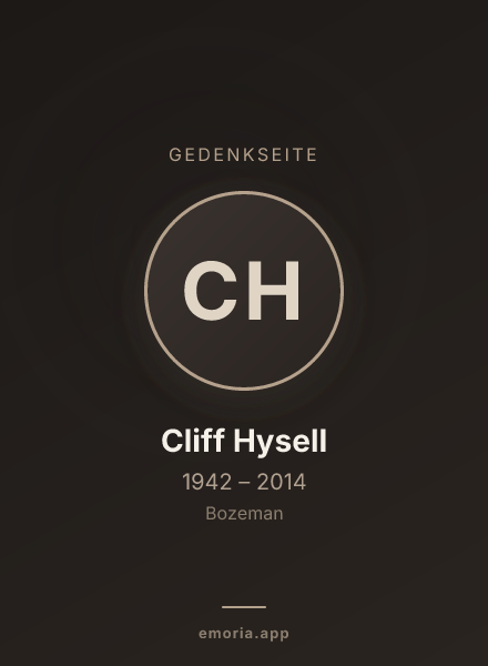 Gedenkportrait von Cliff Hysell