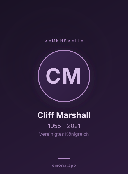 Gedenkportrait von Cliff Marshall