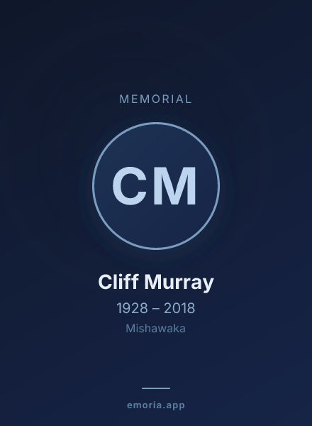 Memorial portrait of Cliff Murray
