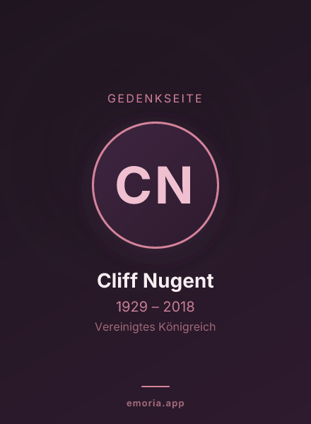 Gedenkportrait von Cliff Nugent