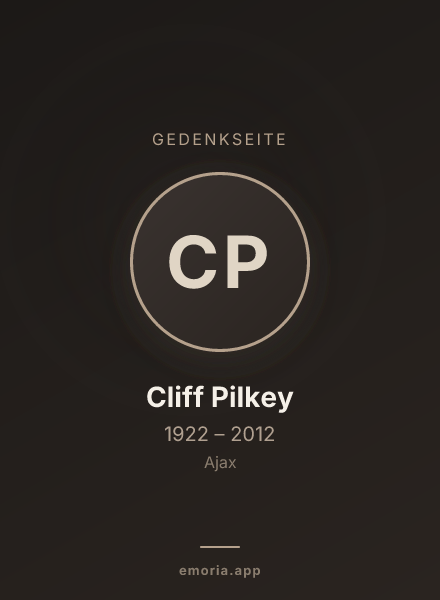 Gedenkportrait von Cliff Pilkey