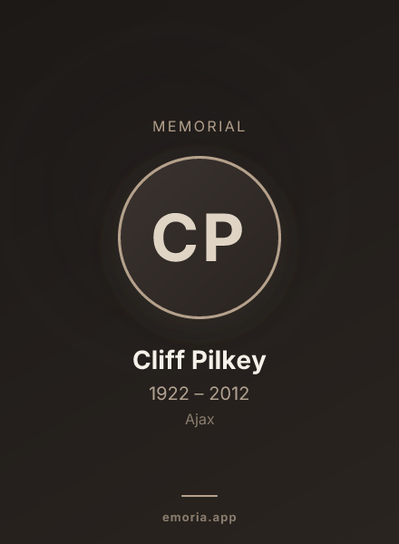 Memorial portrait of Cliff Pilkey